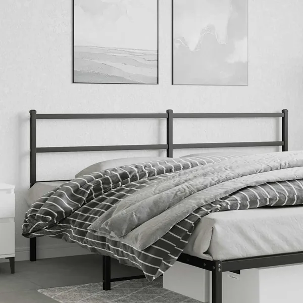 Tête de lit de remplacement métal noir 193 cm