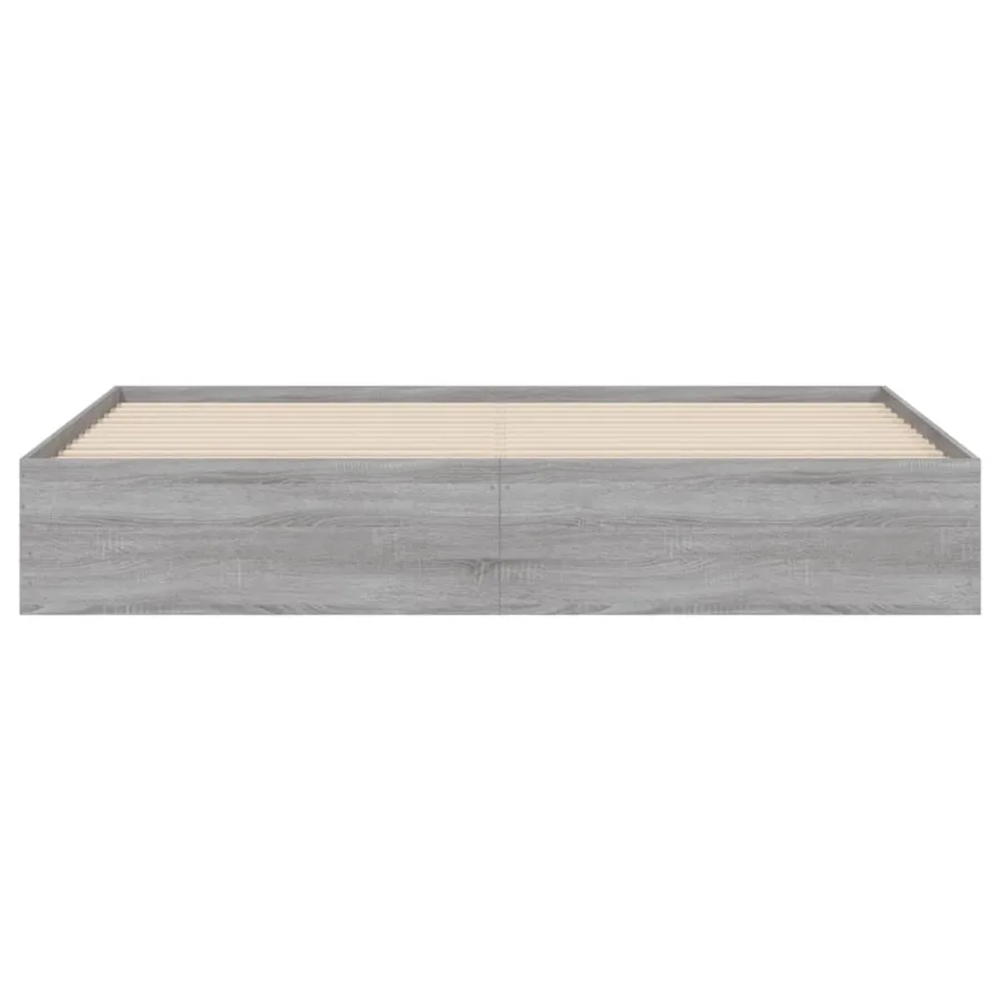 Cadre de lit avec tiroirs sans matelas sonoma gris 180x200 cm - 6