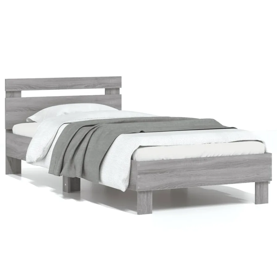 Cadre de lit sans matelas avec tête de lit 75x190 cm - 2