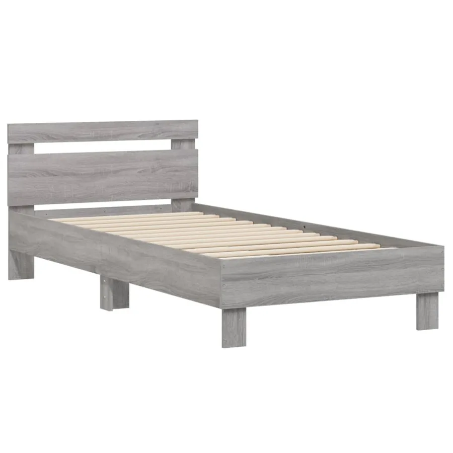 Cadre de lit sans matelas avec tête de lit 75x190 cm - 3