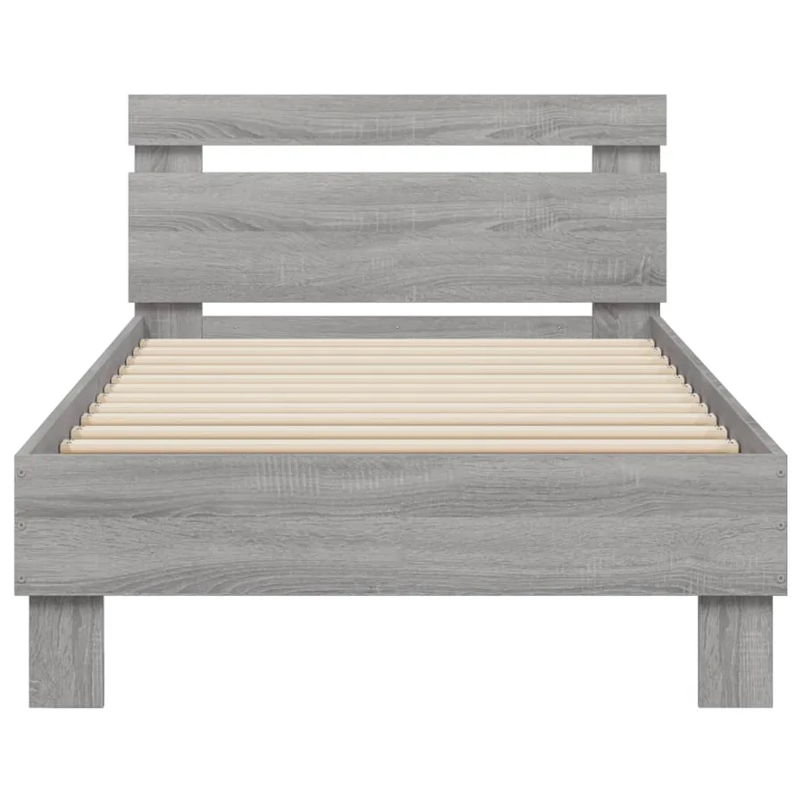Cadre de lit sans matelas avec tête de lit 75x190 cm - 5