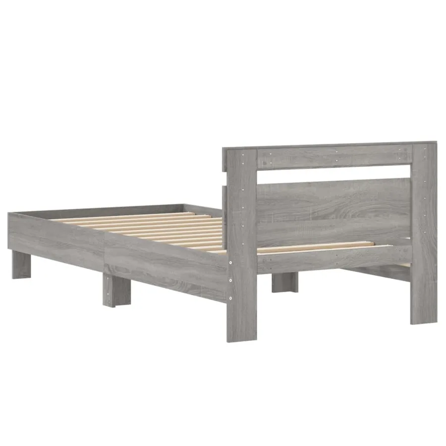 Cadre de lit sans matelas avec tête de lit 75x190 cm - 7