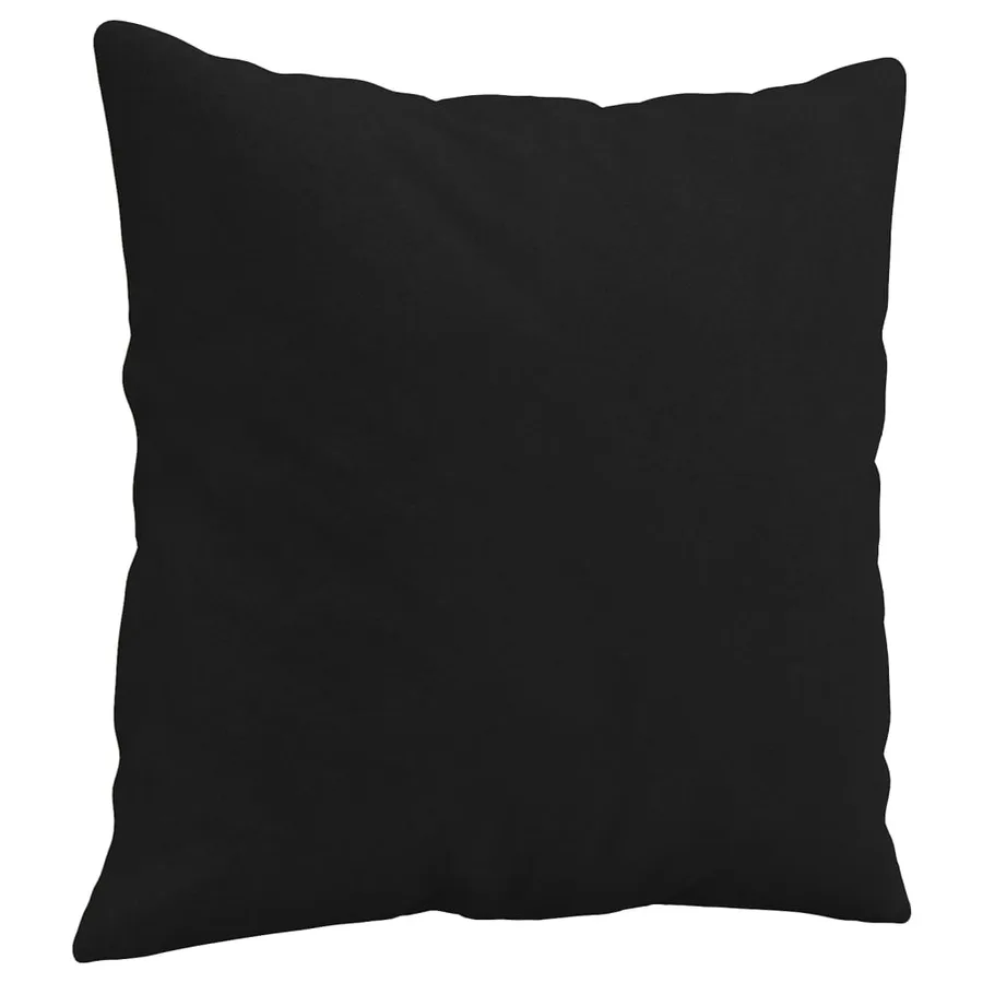 Ensemble de canapés 3 pcs avec coussins Noir Tissu microfibre - 6