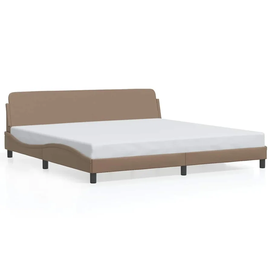 Cadre de lit Dover cappuccino 200x200 cm similicuir - 2