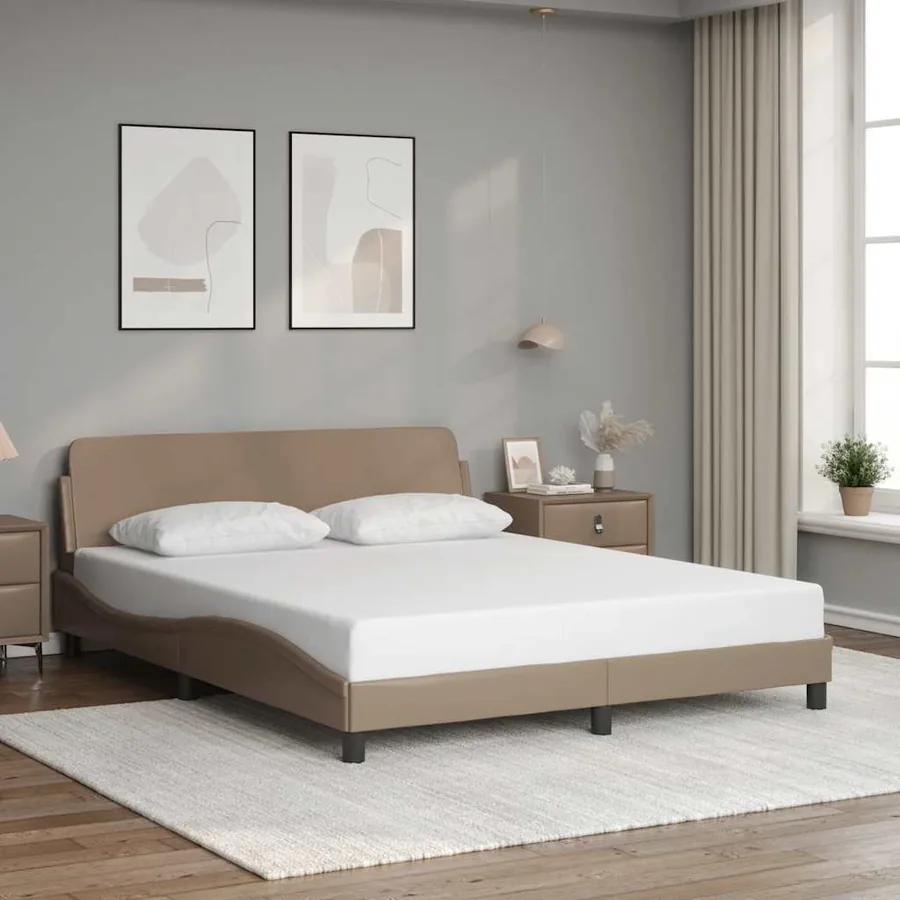 Cadre de lit Dover cappuccino 160x200 cm similicuir
