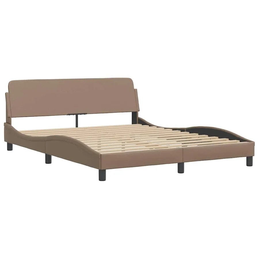 Cadre de lit Dover cappuccino 160x200 cm similicuir - 3