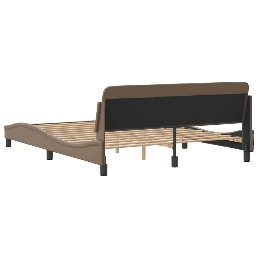 Cadre de lit Dover cappuccino 160x200 cm similicuir - 6