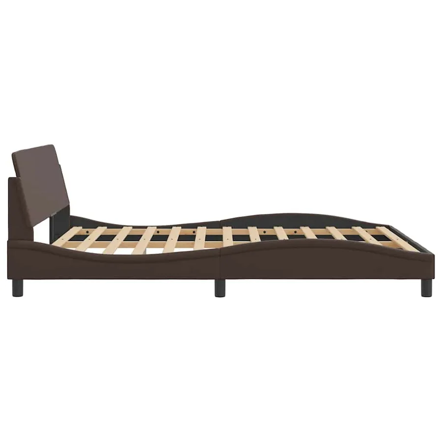 Cadre de lit Dover marron 160x200 cm similicuir - 5