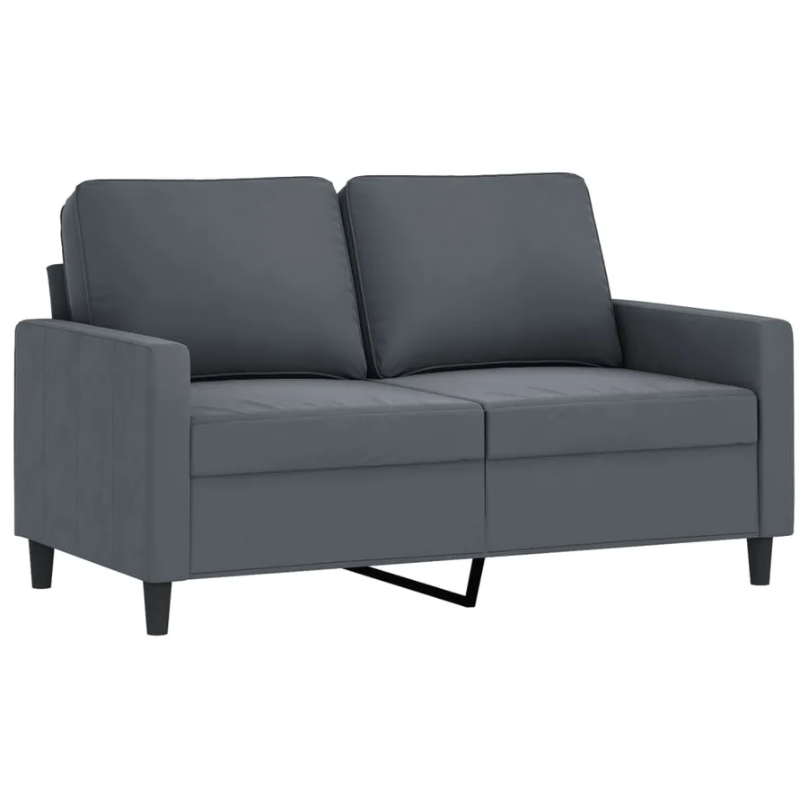 Ensemble de canapés 4 pcs gris foncé velours - 4