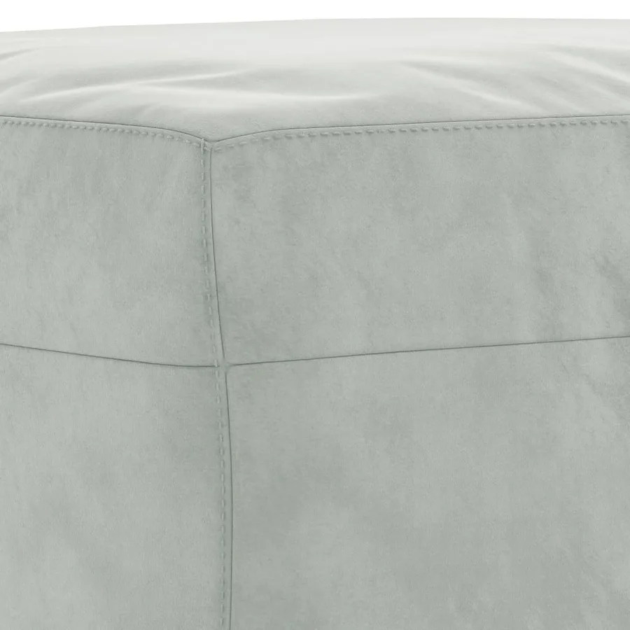 Ensemble de canapés 4 pcs avec coussins gris clair velours - 7