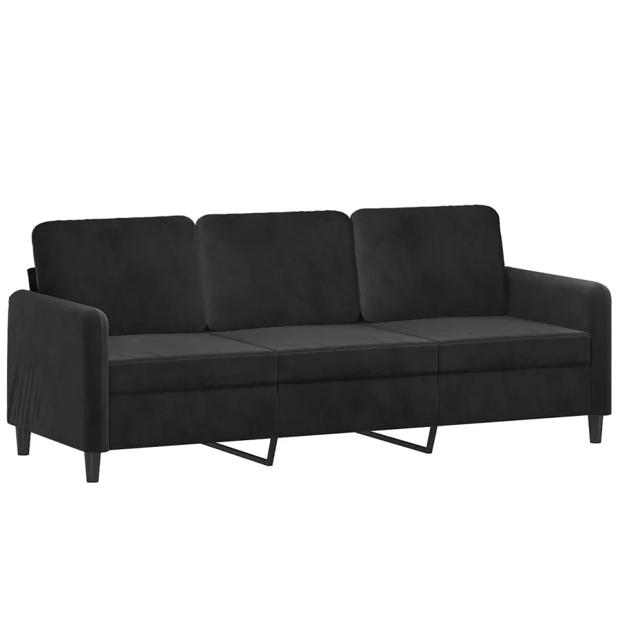 Ensemble de canapés 3 pcs noir velours - 5