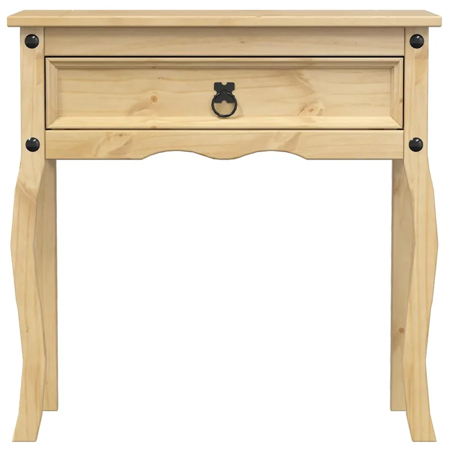 Table console Corona 73x35x73 cm bois de pin massif - 4