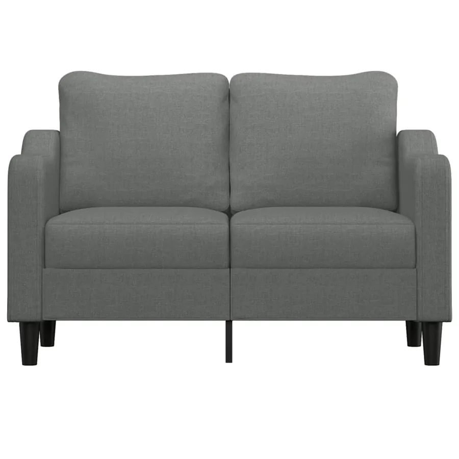 Canapé à 2 places Gris foncé 120 cm Tissu - 3