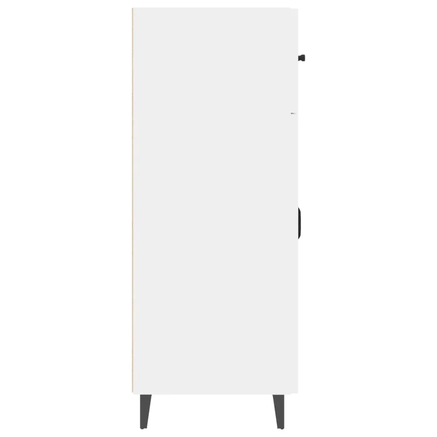 Buffet blanc 69,5x34x90 cm bois d'ingénierie - 6