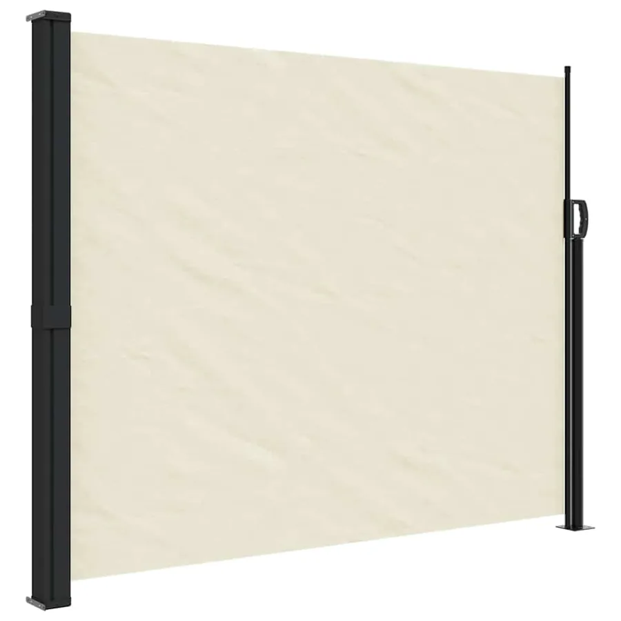 Auvent latéral rétractable crème 160x500 cm - 2