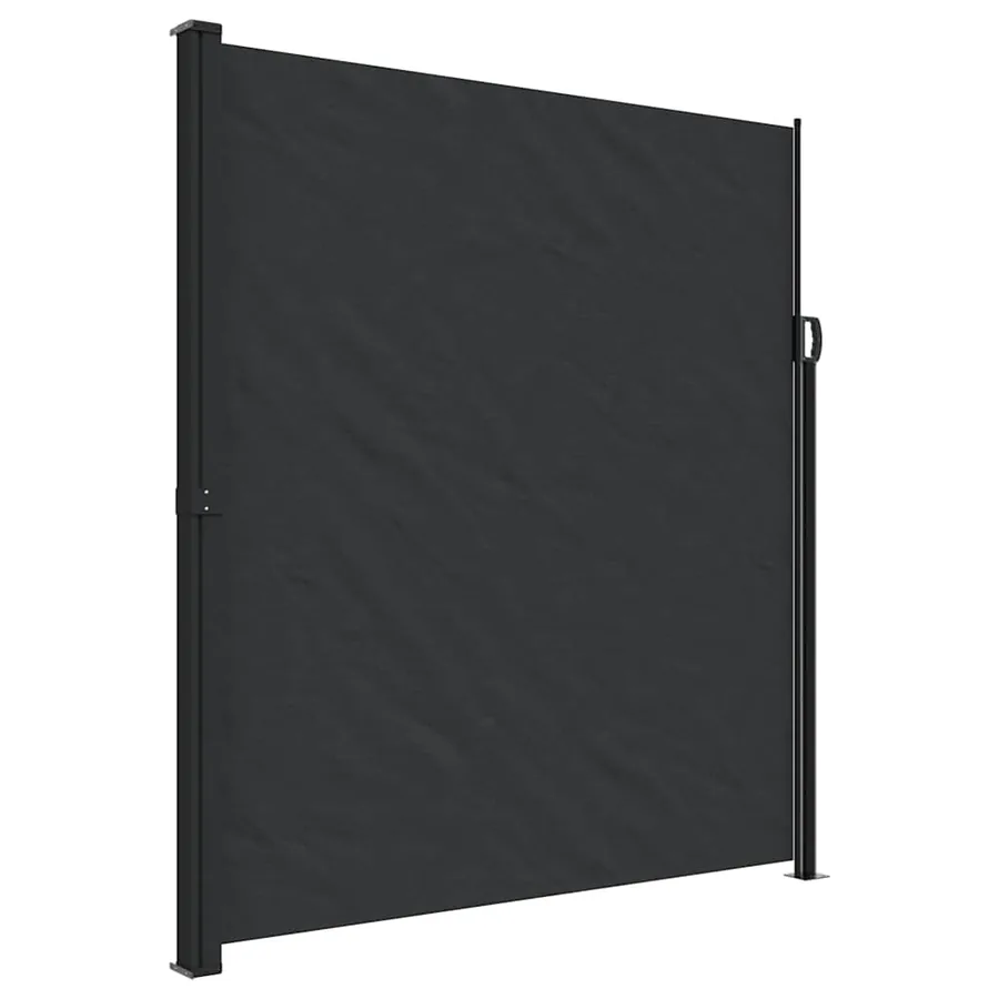 Auvent latéral rétractable noir 220x300 cm - 2