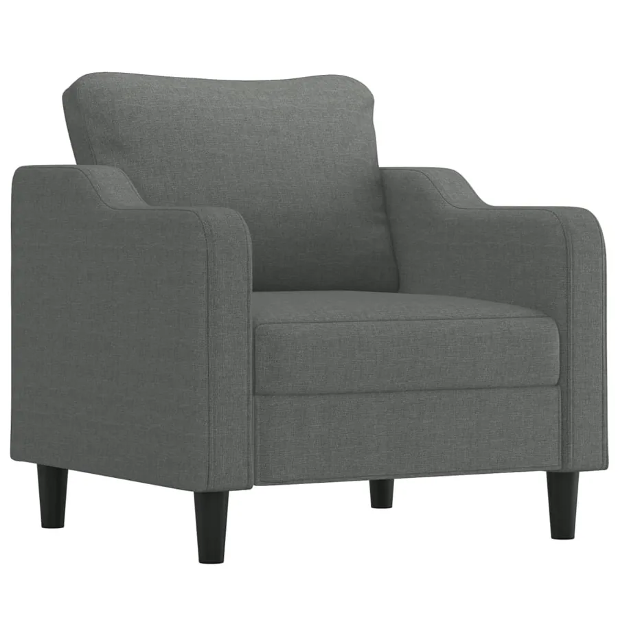 Fauteuil Gris foncé 60 cm Tissu - 2