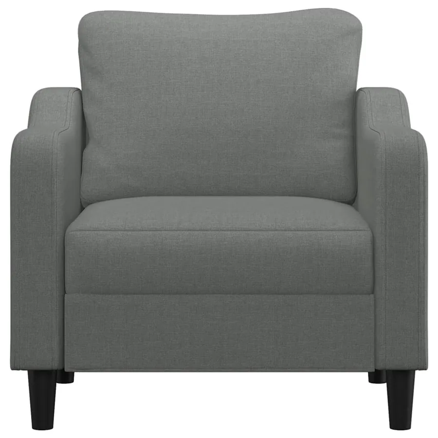 Fauteuil Gris foncé 60 cm Tissu - 3