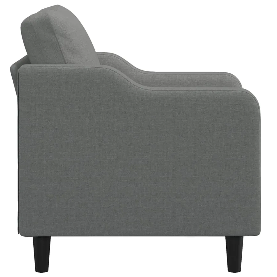Fauteuil Gris foncé 60 cm Tissu - 4