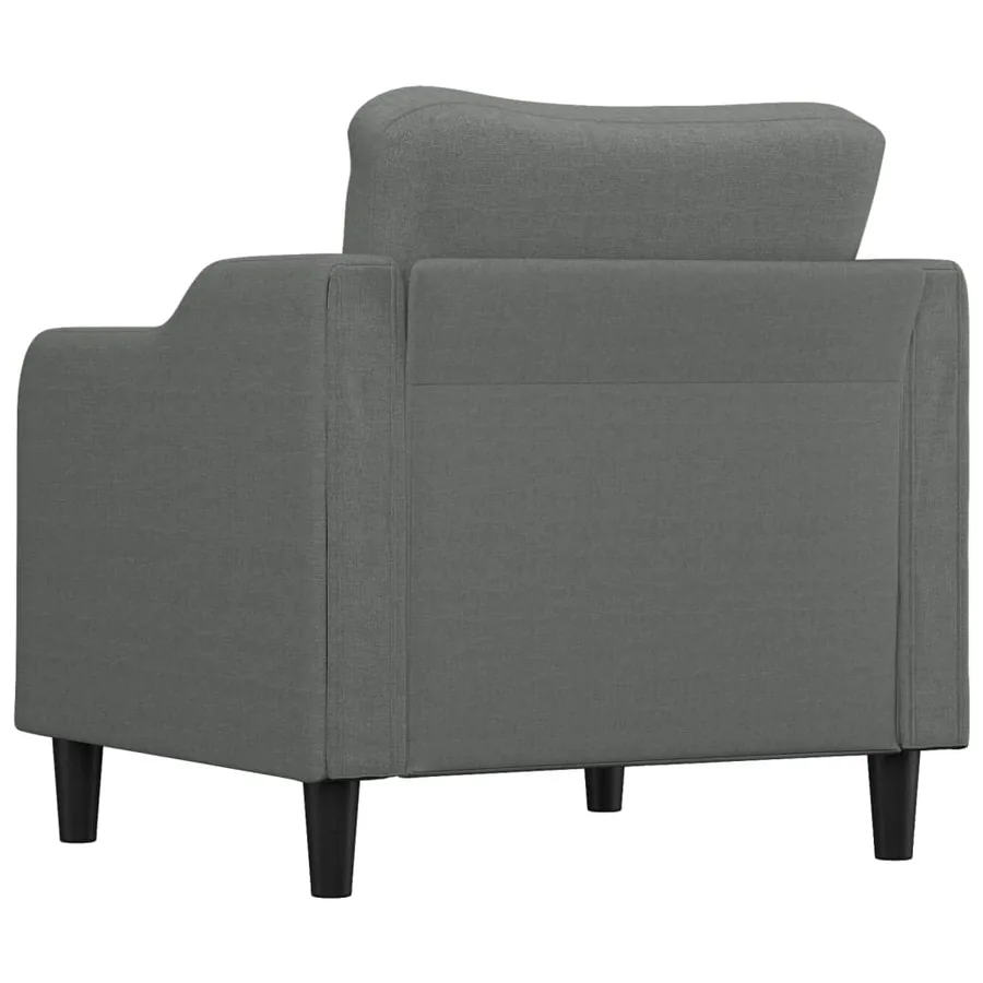 Fauteuil Gris foncé 60 cm Tissu - 5