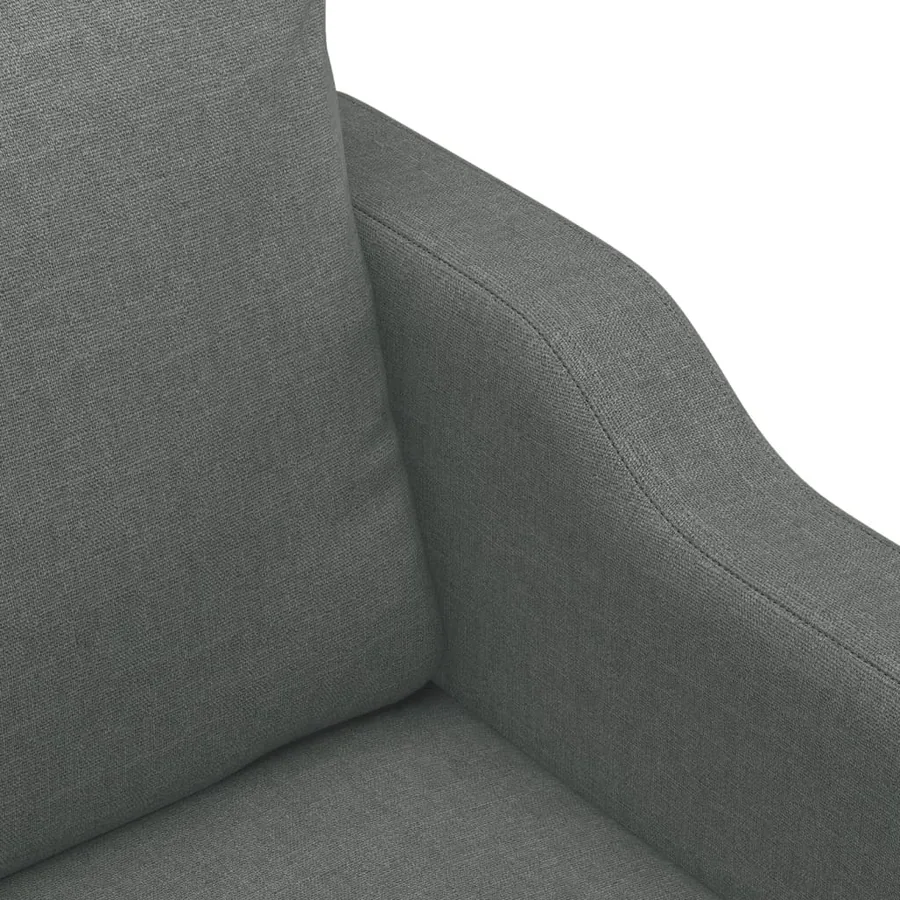 Fauteuil Gris foncé 60 cm Tissu - 6