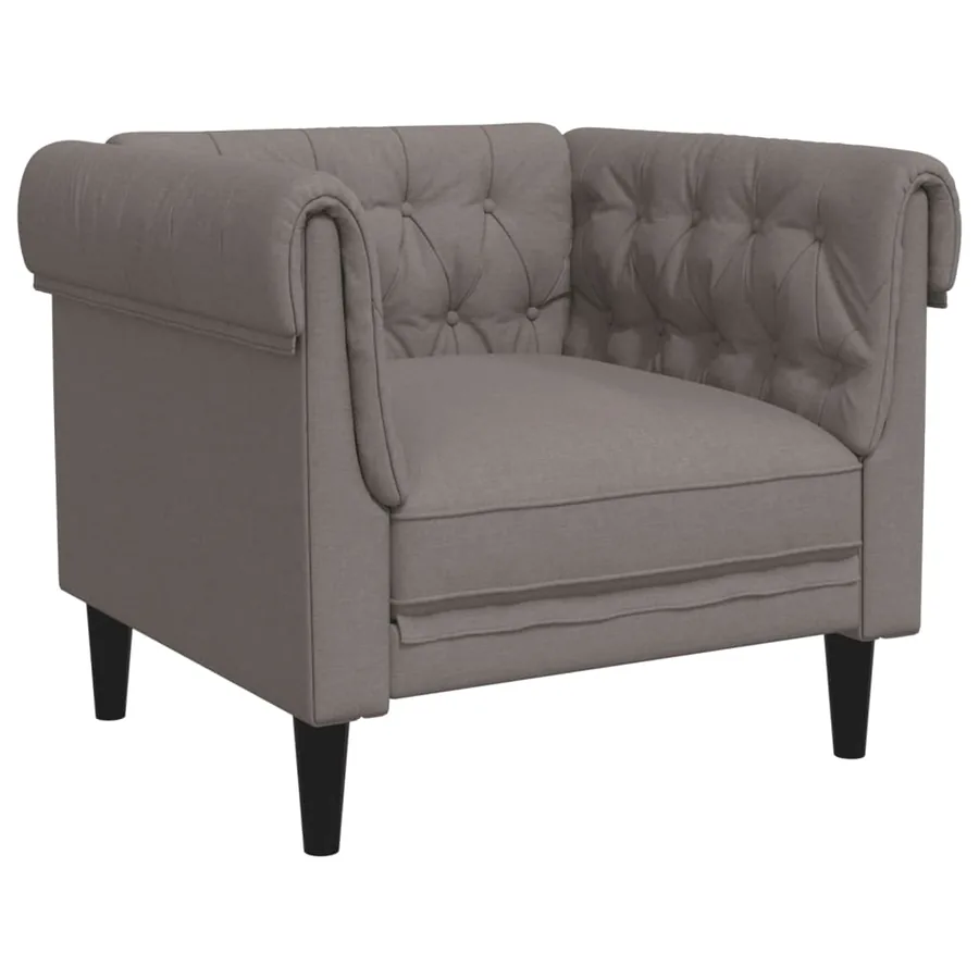 Ensemble de canapés 3 pcs taupe tissu - 4