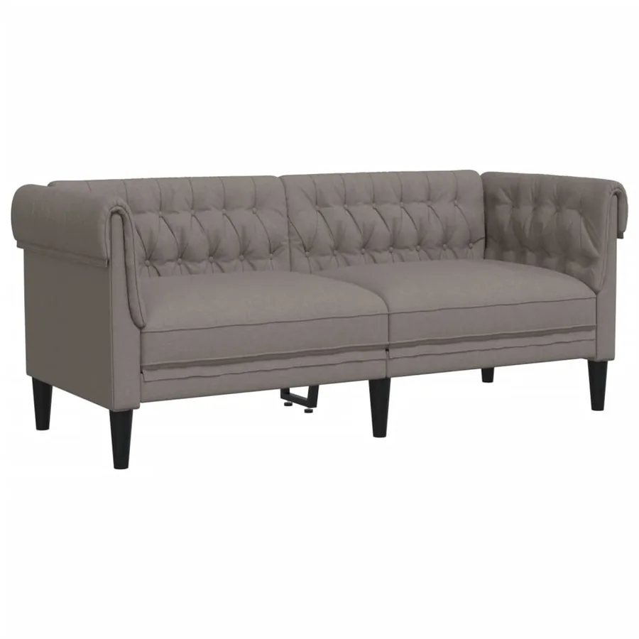 Ensemble de canapés 3 pcs taupe tissu - 5