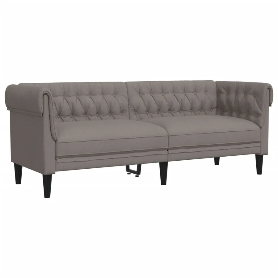 Ensemble de canapés 3 pcs taupe tissu - 6