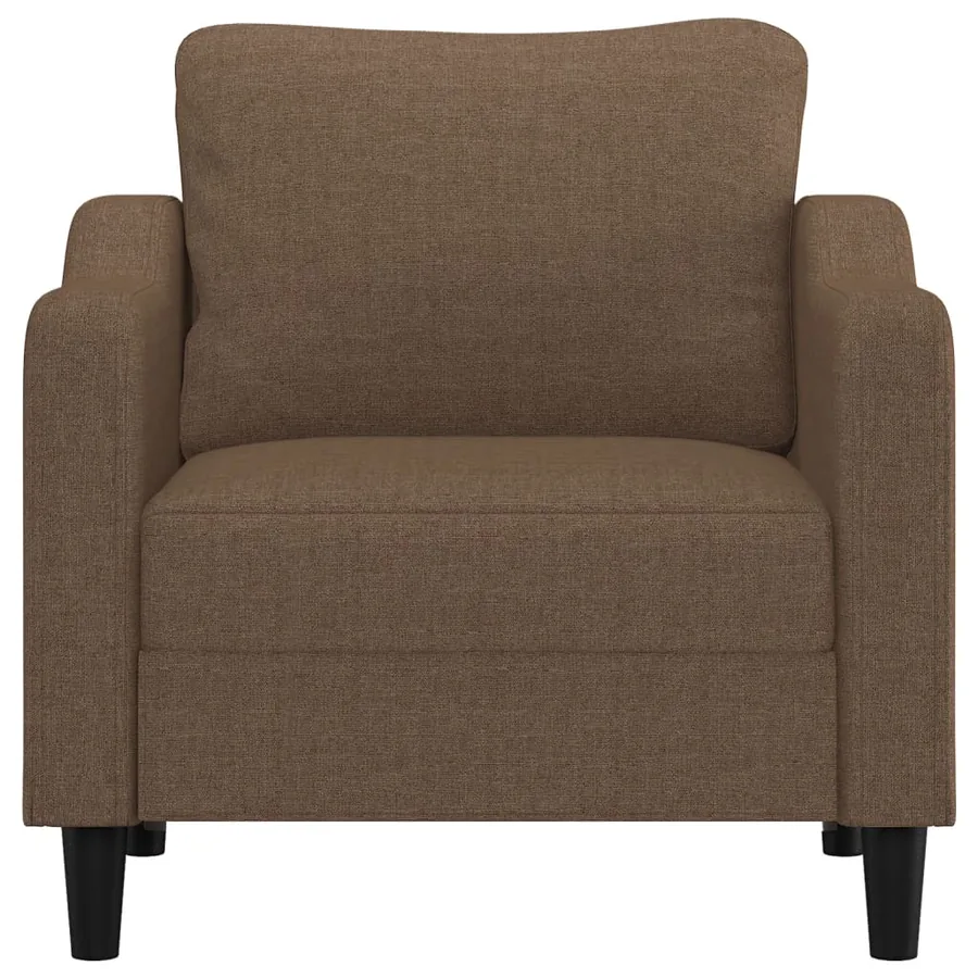 Fauteuil Marron 60 cm Tissu - 3