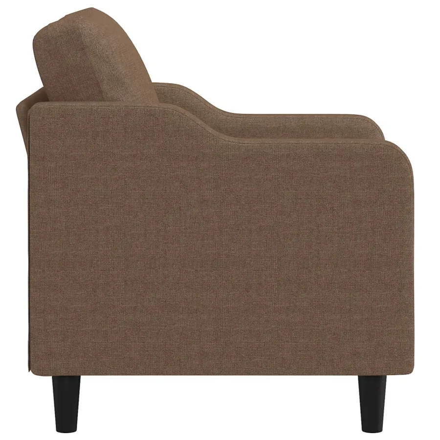 Fauteuil Marron 60 cm Tissu - 4