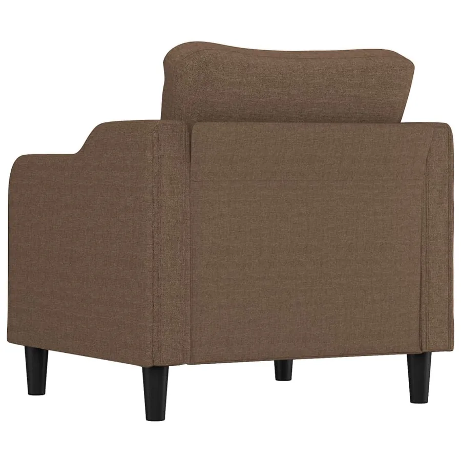 Fauteuil Marron 60 cm Tissu - 5