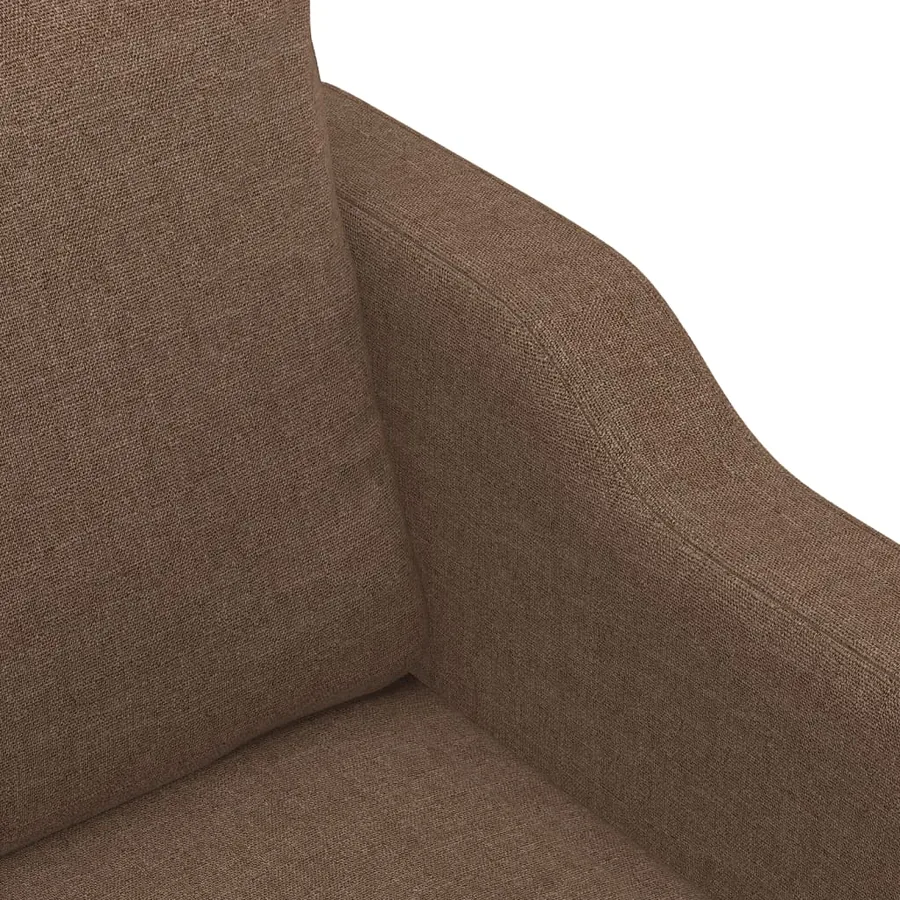 Fauteuil Marron 60 cm Tissu - 6