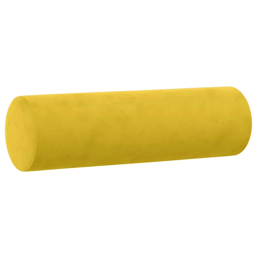 Ensemble de canapés 4 pcs avec coussins jaune velours - 9