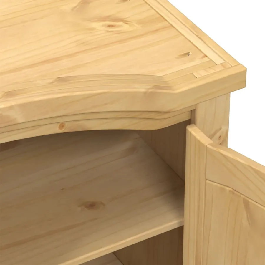 Garde-robe Corona 151,5x52x170 cm bois de pin massif - 7