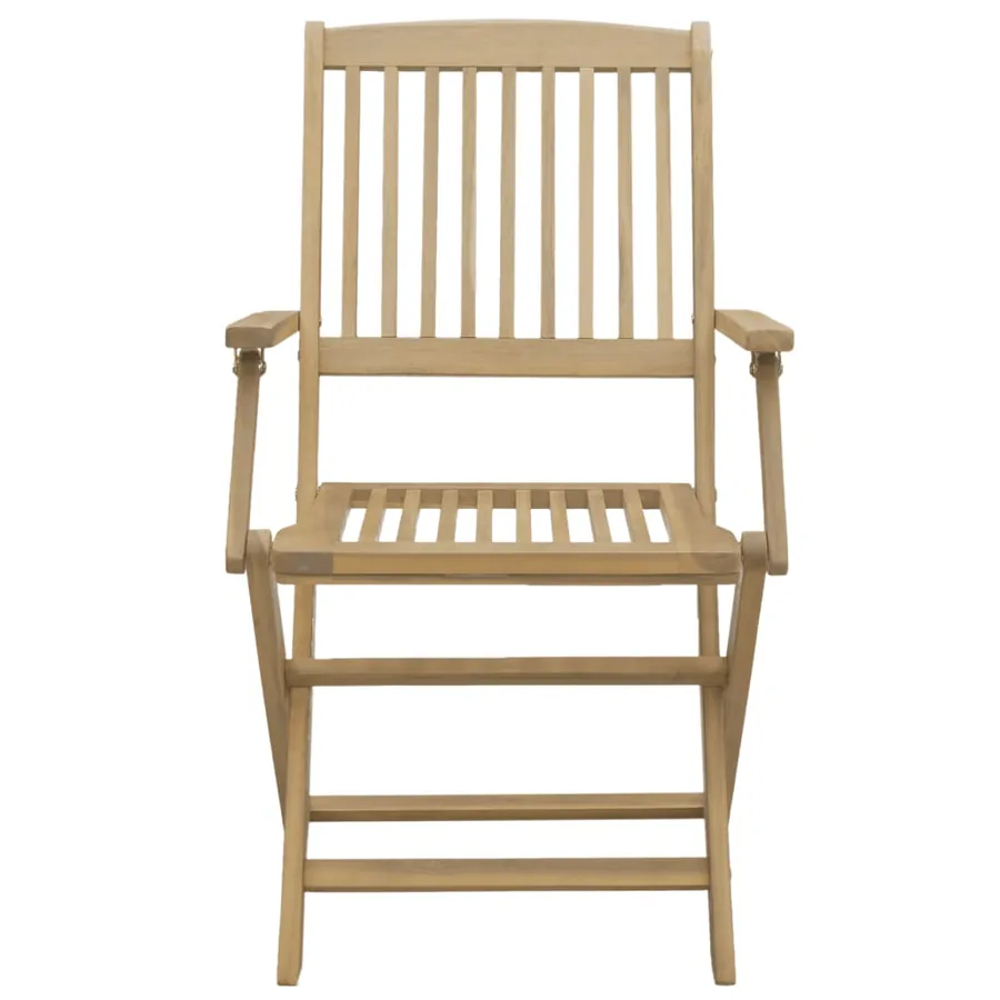 Ensemble à manger de jardin 7 pcs Bois d'acacia solide - 5