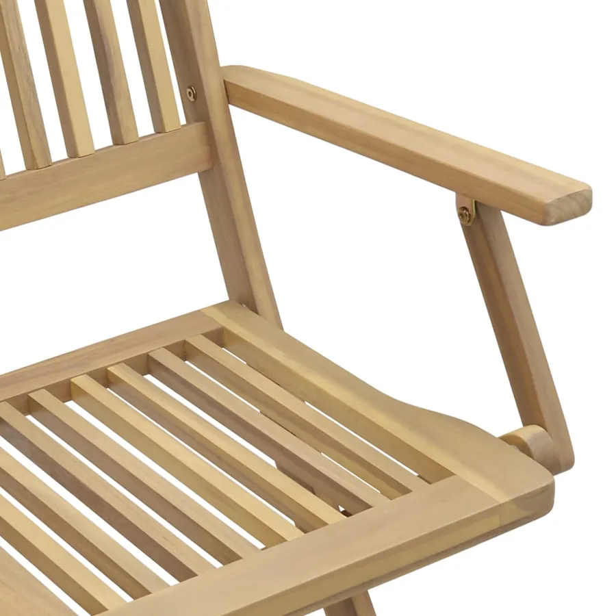 Ensemble à manger de jardin 7 pcs Bois d'acacia solide - 8