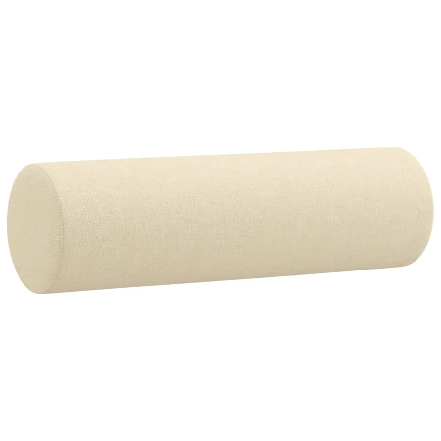 Ensemble de canapés 3 pcs avec coussins crème tissu - 8