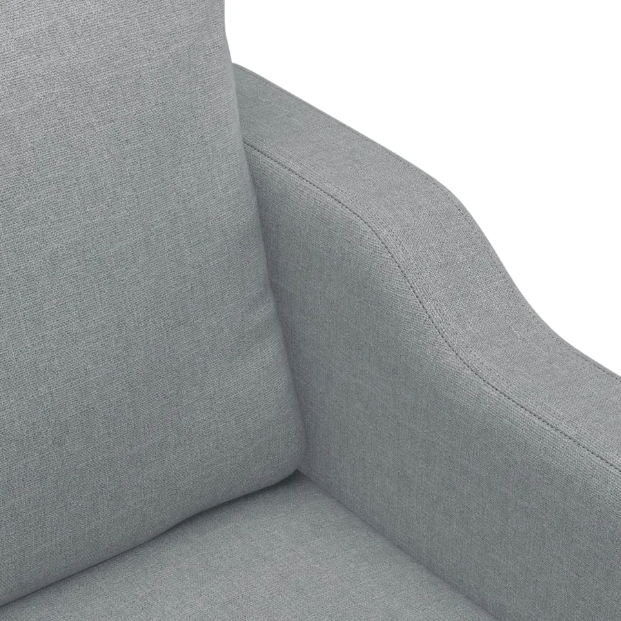 Ensemble de canapés 4 pcs avec coussins Gris clair Tissu - 7