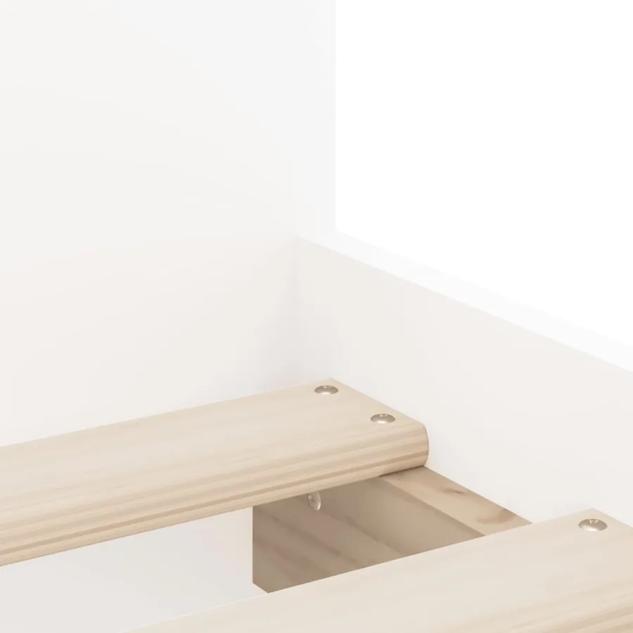 Cadre de lit avec tiroirs sans matelas blanc 90x190 cm - 9