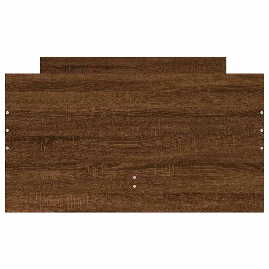 Cadre de lit avec tiroirs sans matelas chêne marron 90x190 cm - 7