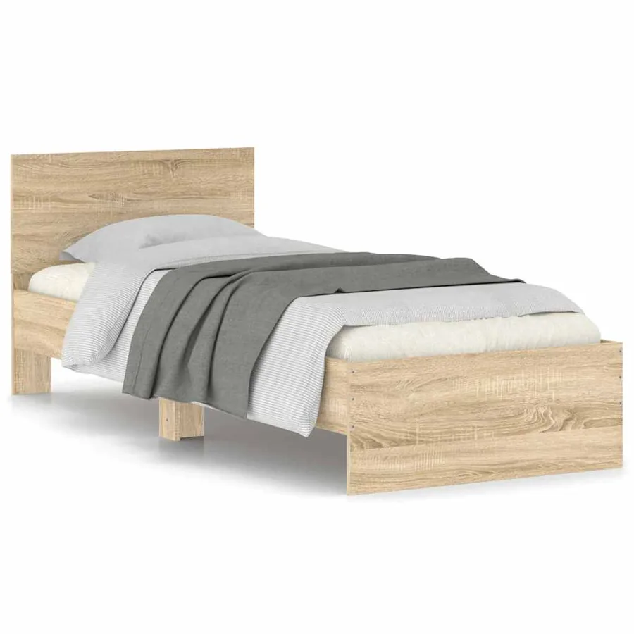 Cadre de lit sans matelas avec tête de lit 90x190 cm - 2