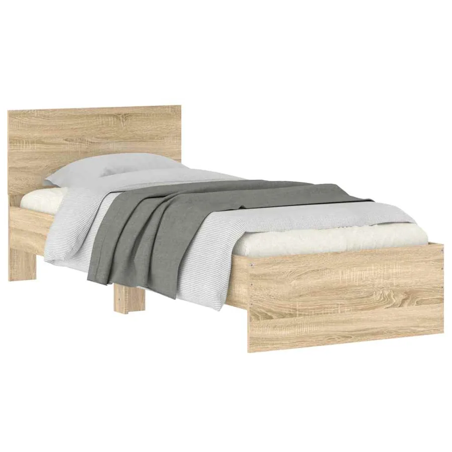 Cadre de lit sans matelas avec tête de lit 90x190 cm - 4
