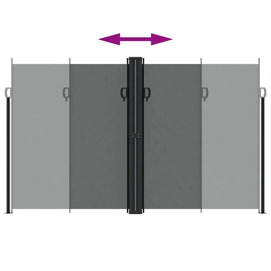 Auvent latéral rétractable Anthracite 200x1200 cm - 5