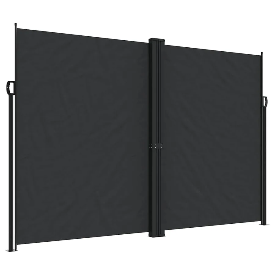 Auvent latéral rétractable Noir 220x1200 cm - 2